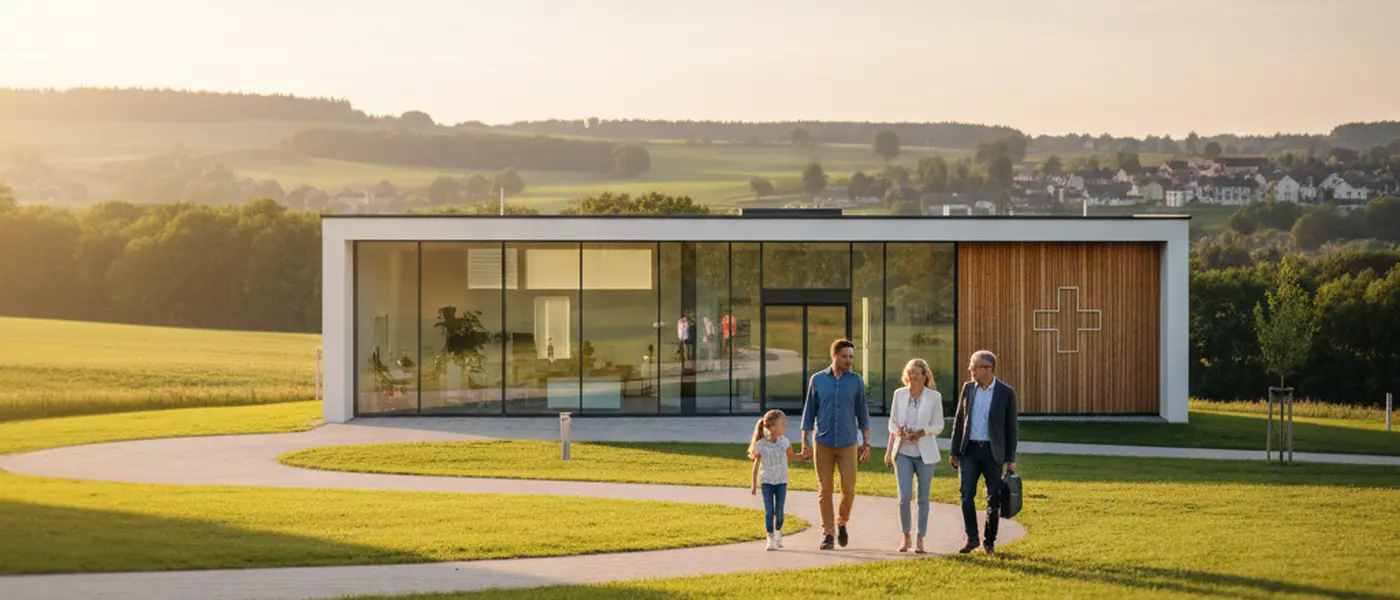 Nederlandse vrouw belt huisartsenpraktijken terwijl ze op haar laptop zoekt naar beschikbare huisartsen