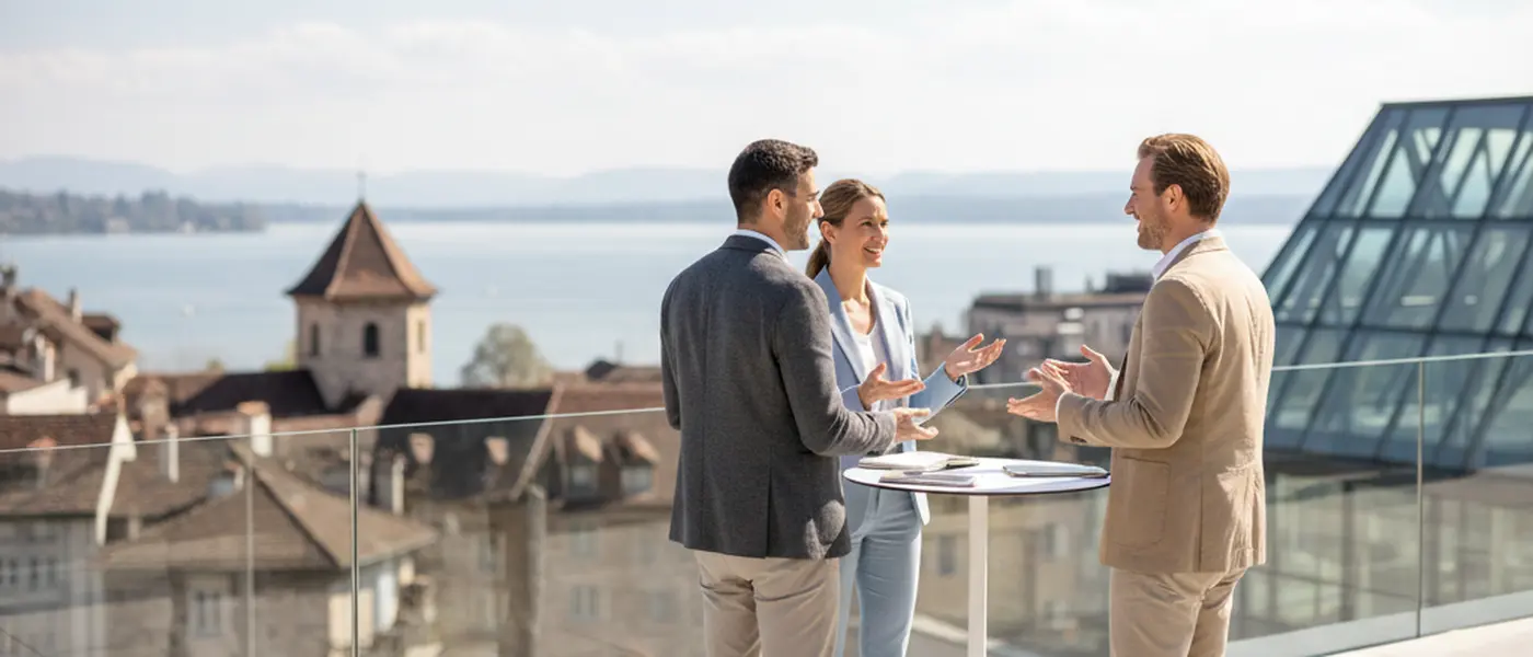 Suomalainen nainen lenkkeilemässä järven rannalla syksyisessä maisemassa koivujen keskellä