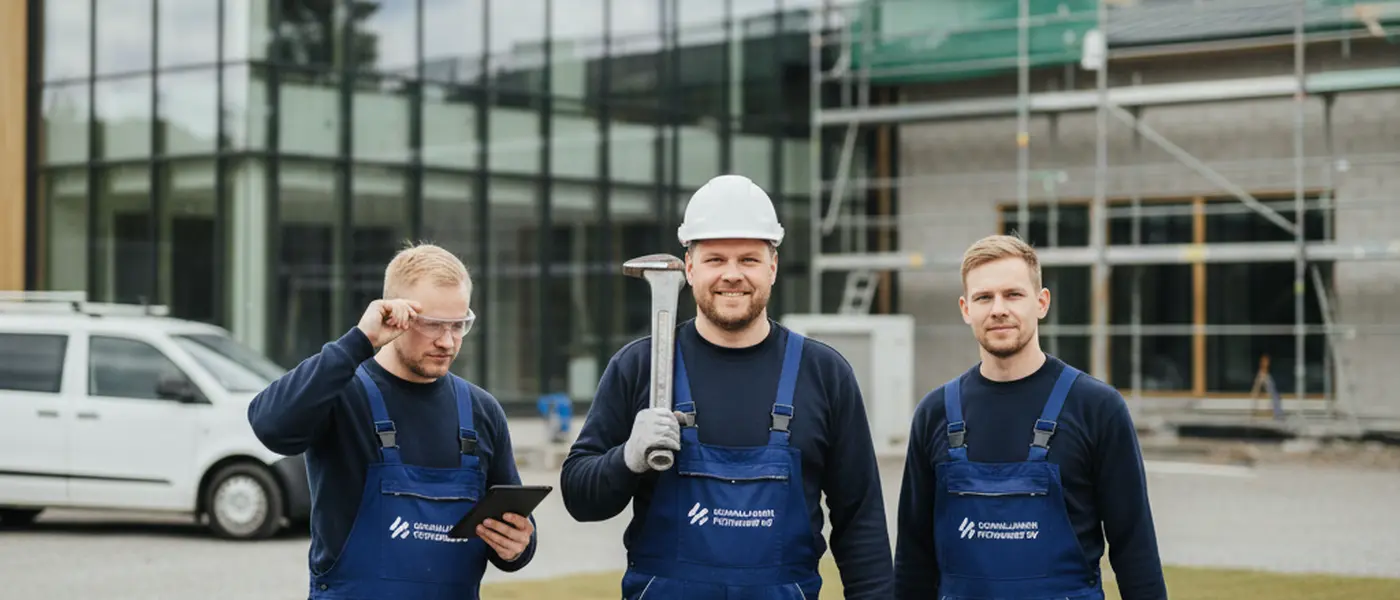 Suomalainen putkimies tarkastamassa kupariputkia helsinkiläisessä asunnossa