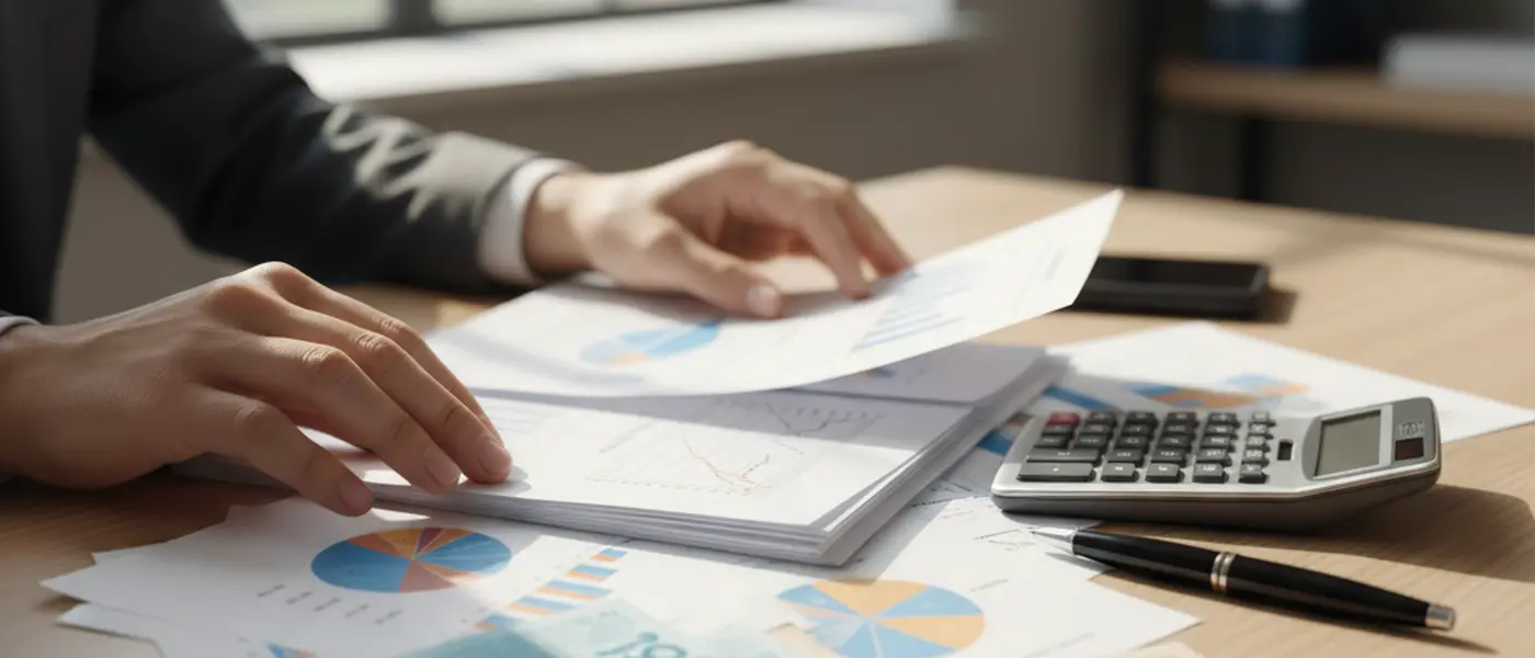 [Consultor financeiro](/br/magazine/patrimonio/consultor-financeiro) analisando documentos patrimoniais com um casal em escritório moderno em São Paulo