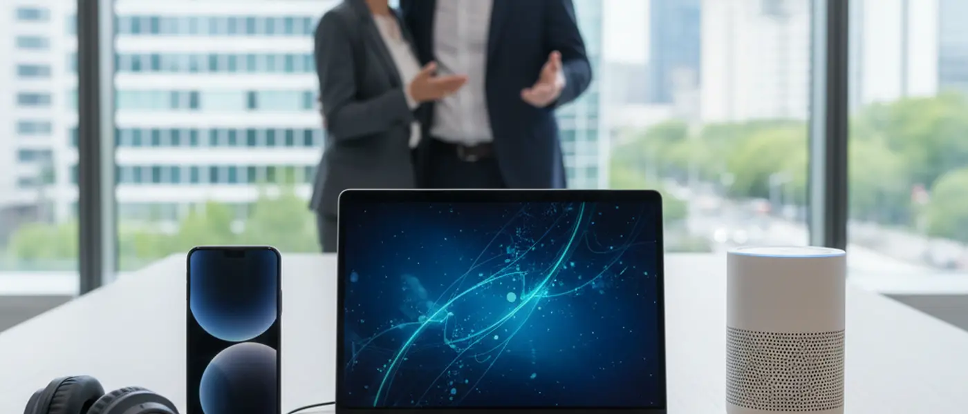 Elektronikingenieur untersucht eine Leiterplatte mit Präzisionsinstrumenten in einem modernen Labor