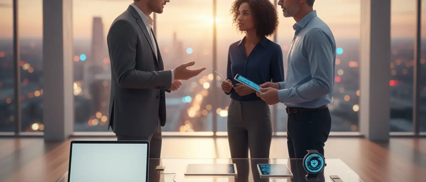 British electronics technician using an oscilloscope to diagnose a circuit board in a well-equipped repair workshop