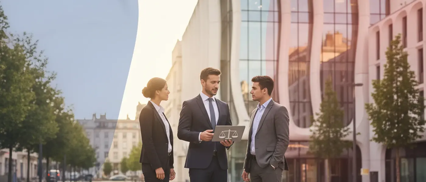 Femme consultant une avocate dans un bureau lumineux d'une Maison de Justice en France