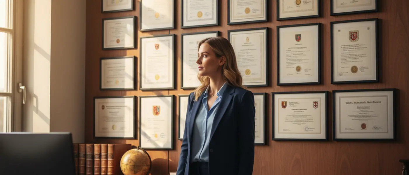 Professionelle Beratung in einem modernen Büro — Experte und Klient besprechen Dokumente