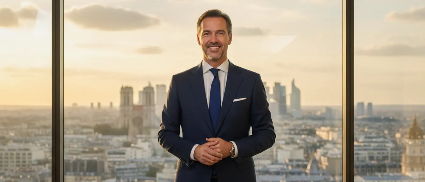 A British couple reviewing financial portfolio documents with a wealth manager in a modern London office
