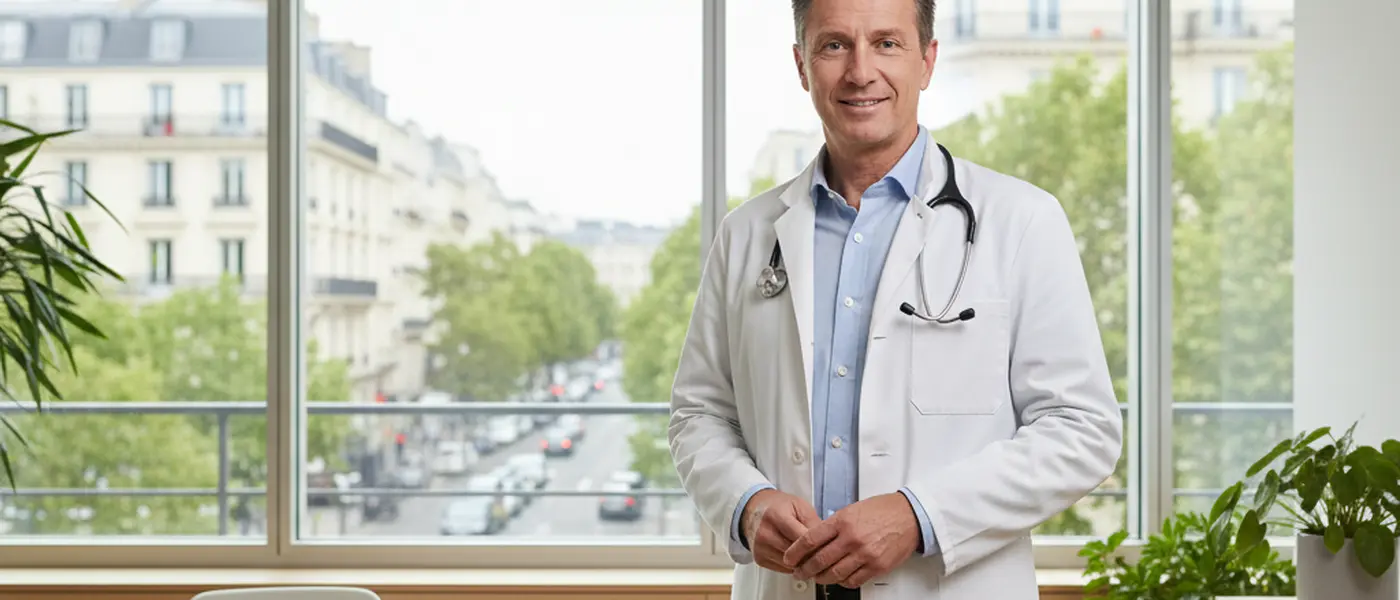 Médecin en blouse blanche consultant une patiente dans un cabinet médical moderne