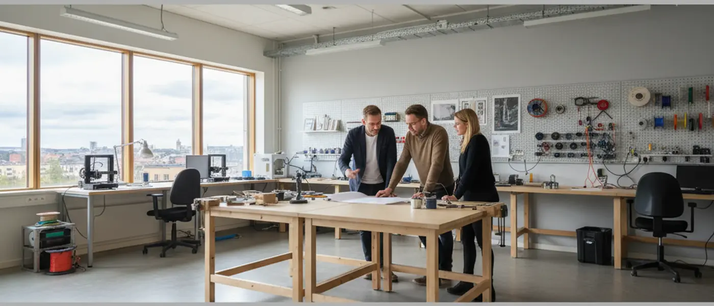 Professionell bilverkstad i Sverige med bil på lyft och mekaniker