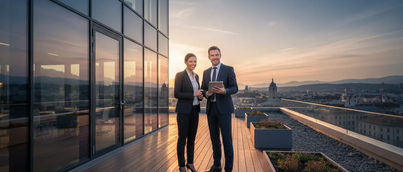 Jovem profissional portuguesa a consultar um advogado por videochamada num apartamento luminoso em Lisboa