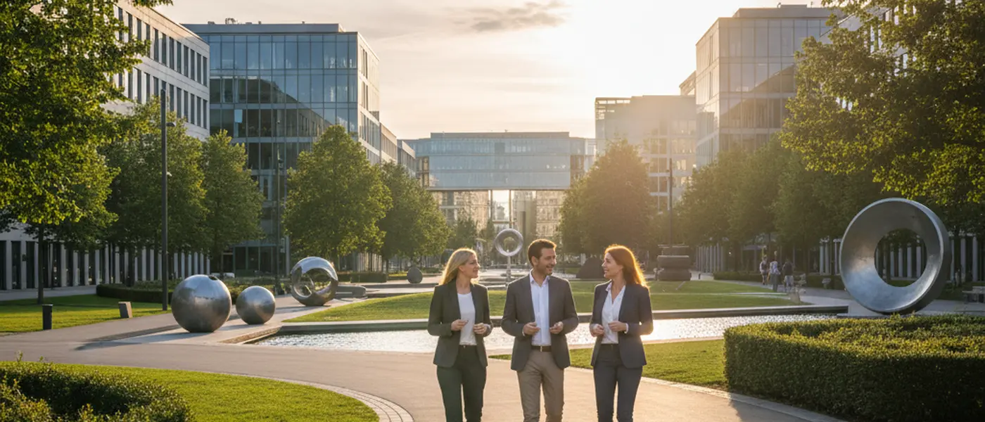 British GP doctor consulting with a patient across a desk in a modern NHS surgery with medical equipment