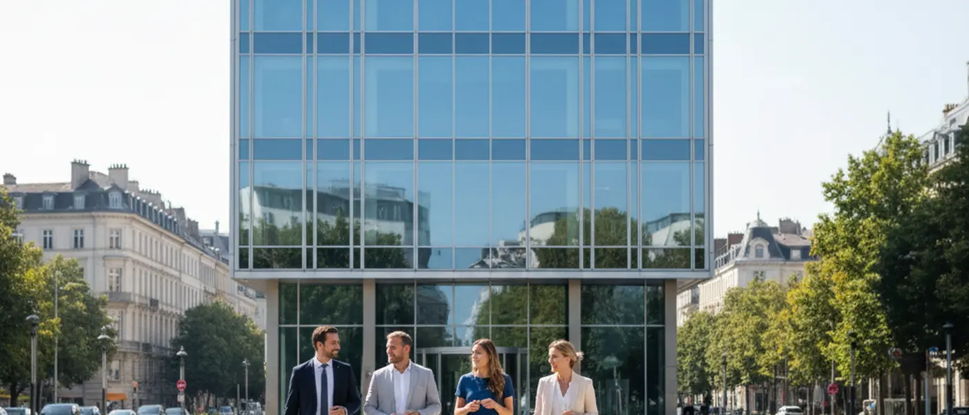 Famiglia italiana che esamina documenti assicurativi insieme al tavolo di un moderno appartamento a Milano