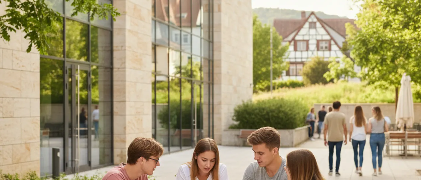 Teenager und Nachhilfelehrer lernen gemeinsam Mathematik am Schreibtisch in einem modernen Wohnzimmer